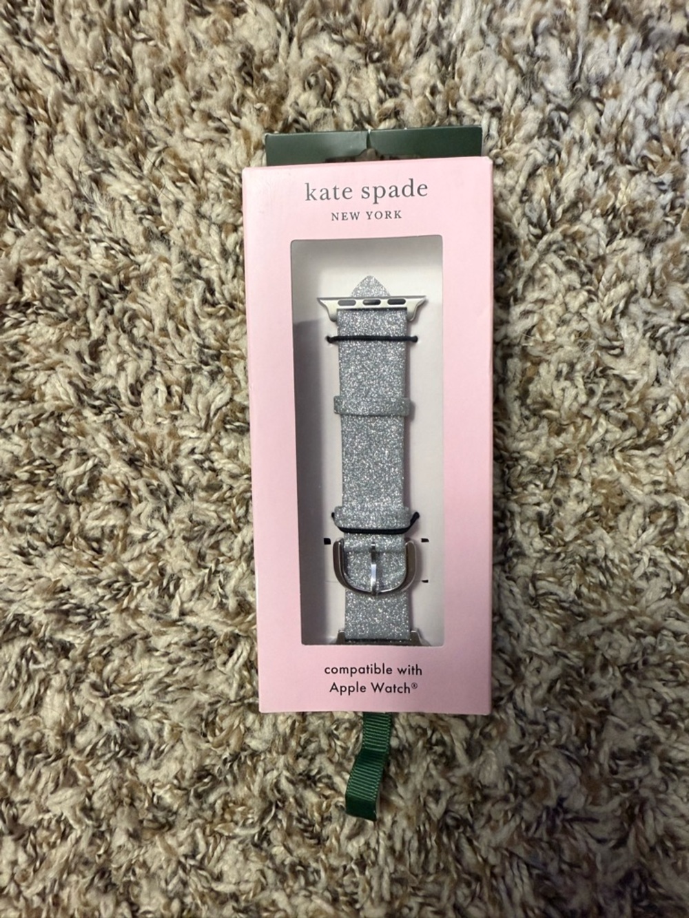kate spade silver glitter Apple Watch band